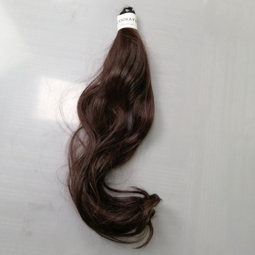 COOKAYU 20" Semi Curly Hair Women Ladies Half Wig Premium Japanese Synthetic Kanekalon fibers Wigs