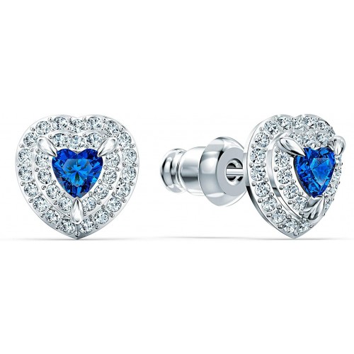 Women's Jewelry Collection, Women's Jewelry Collection, Rhodium Finish, Blue Crystals, Clear Crystals